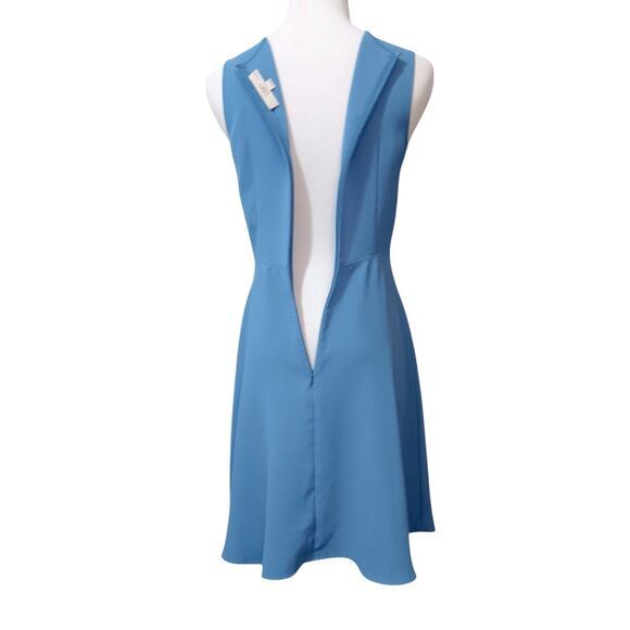 LOFT A-Line Dress Midi XS 0 Petite Blue Circle Skirt Dressy Event Office‎ Career - Picture 7 of 9